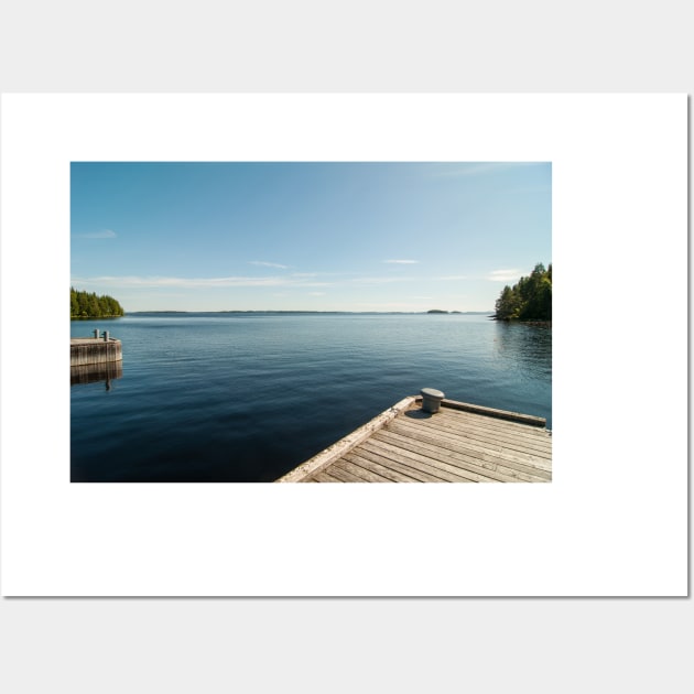 Sunny Day at the Dock Wall Art by iluphoto